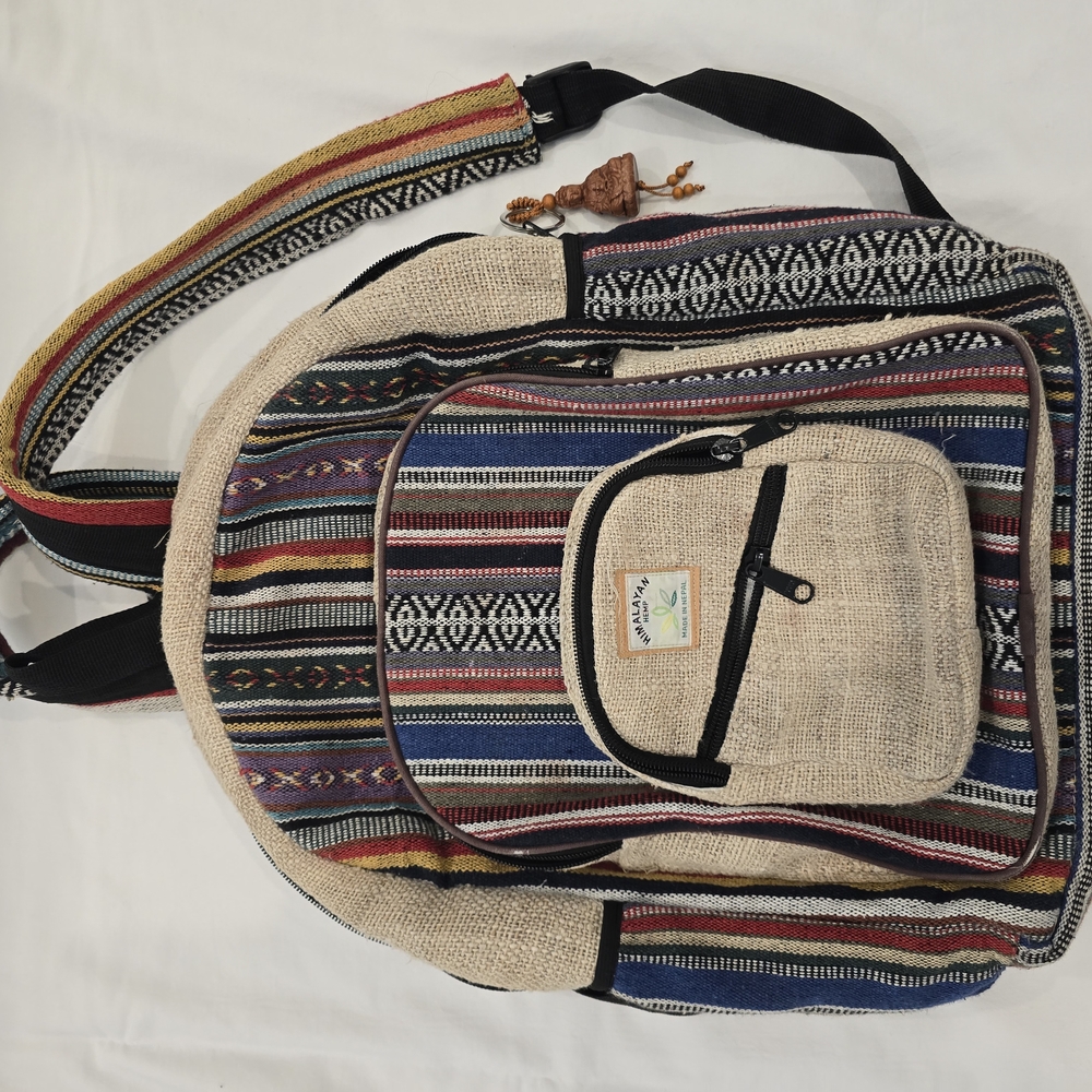 Hand Crafted Multicolor Backpack - image 1